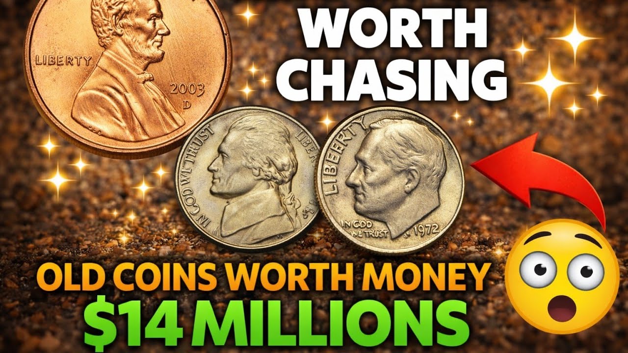 Collectors Are Hunting These Coins Right Now 1972 Dime, 1988 Nickel, 2003 Penny &mdash; The Shocking Truth
