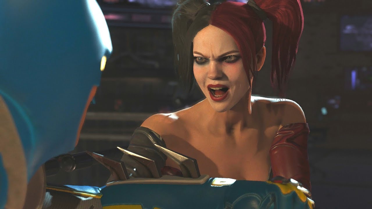 Injustice 2 — Харли Квинн против Бэтмена — все вступительные диалоги/все цитаты из столкновений, ...