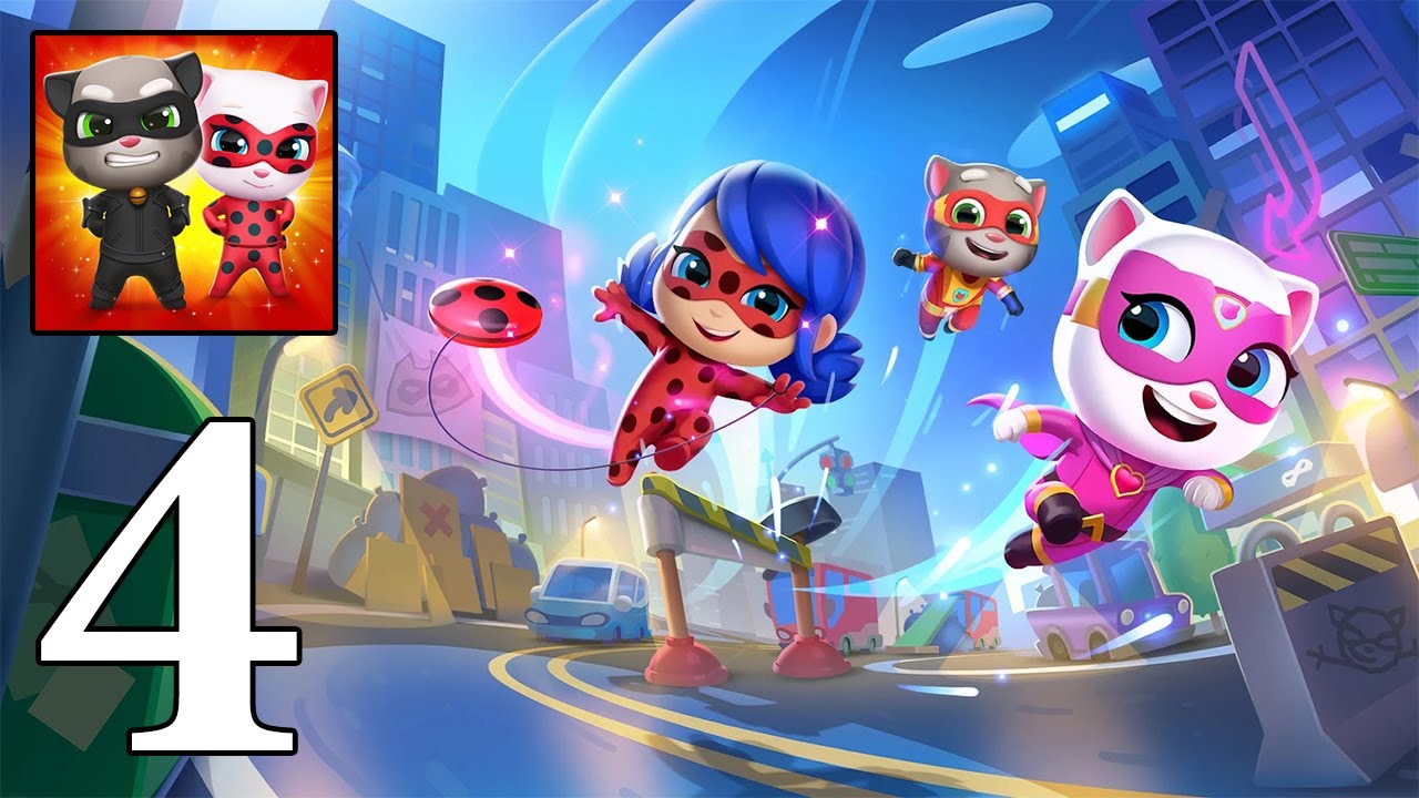 Talking Tom Hero Dash | Gameplay Walkthrough Part 4 | (Android, iOS)