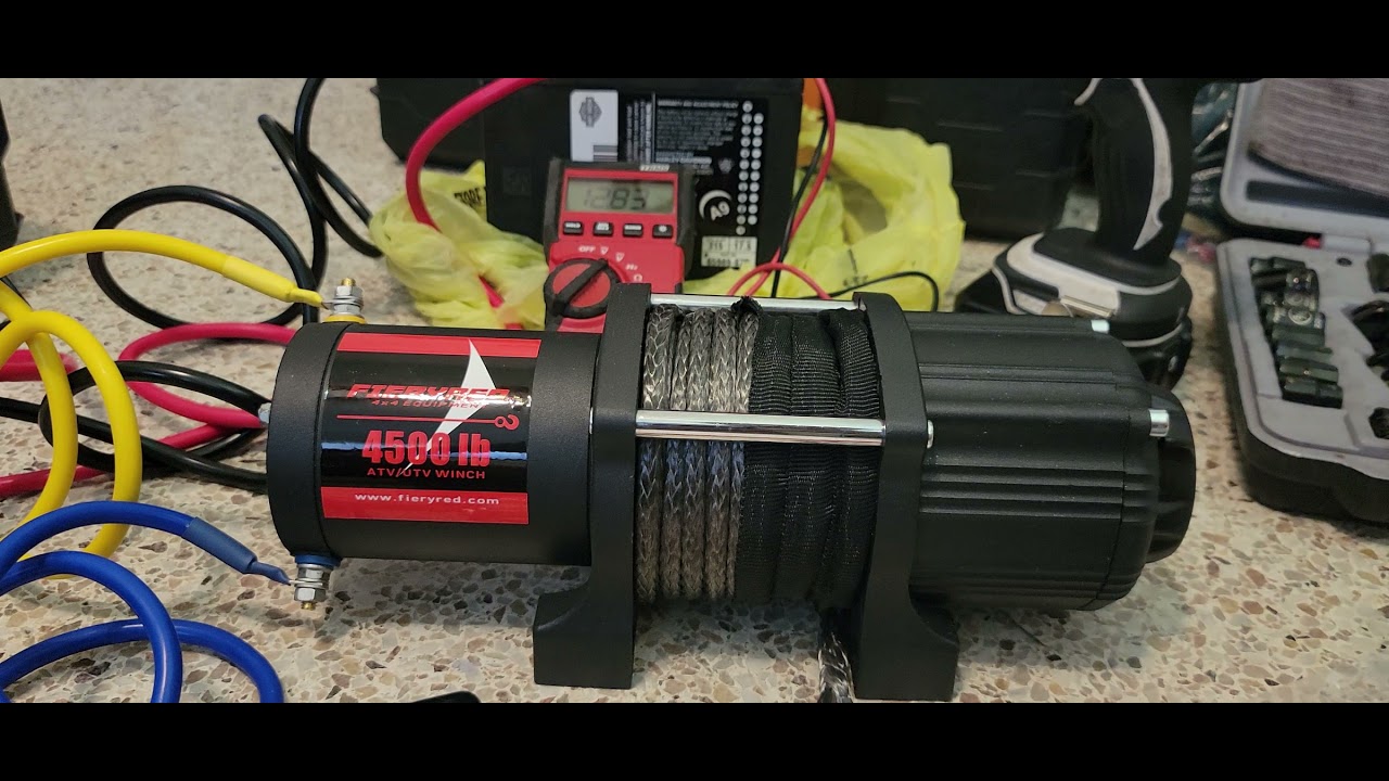 FIERYRED 4500 with Synthetic Rope Winch