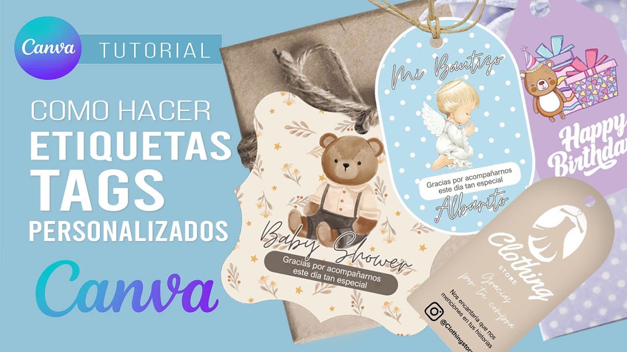 🏷✨Как сделать БИРКИ или ПОЛЬЗОВАТЕЛЬСКИЕ ЭТИКЕТКИ с помощью CANVA