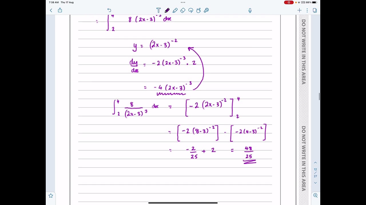 IAL, Edexcel, Oct 2021, P3, Q5, Integration, Reverse Chain Rule, Pure, Nick Peters, WMA13/01