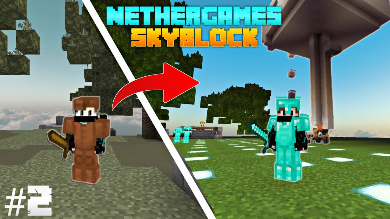Transform island and making XP FARM || Nethergames skyblock #2