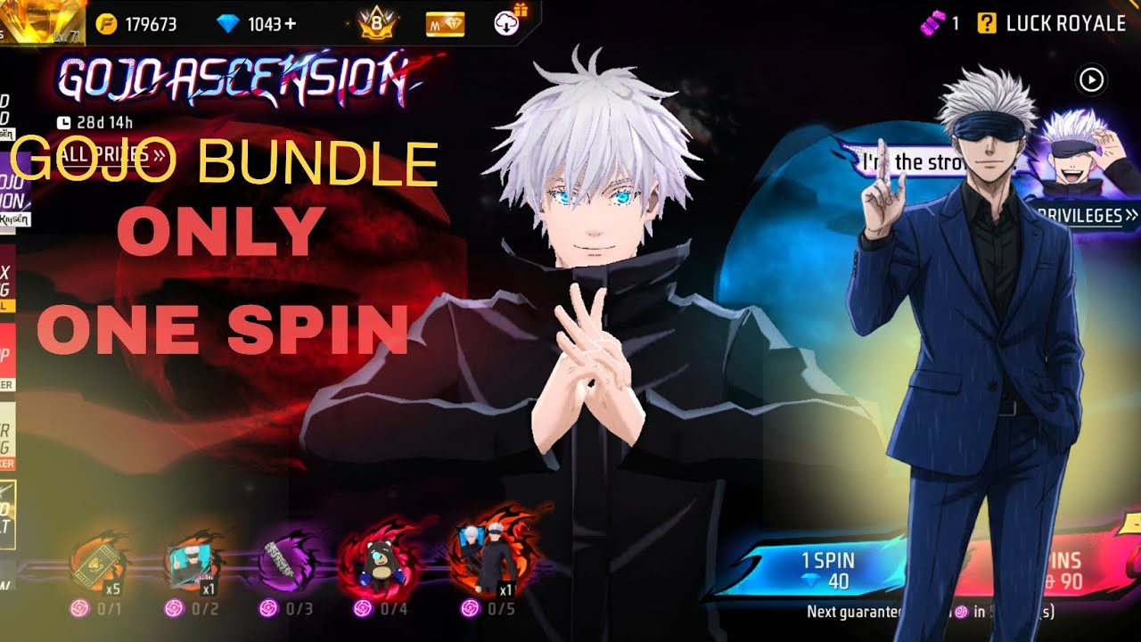 GOJO SATORU EVENT COMPLETE ✅ IN ONE KITNA DIMOND LAGA 😨