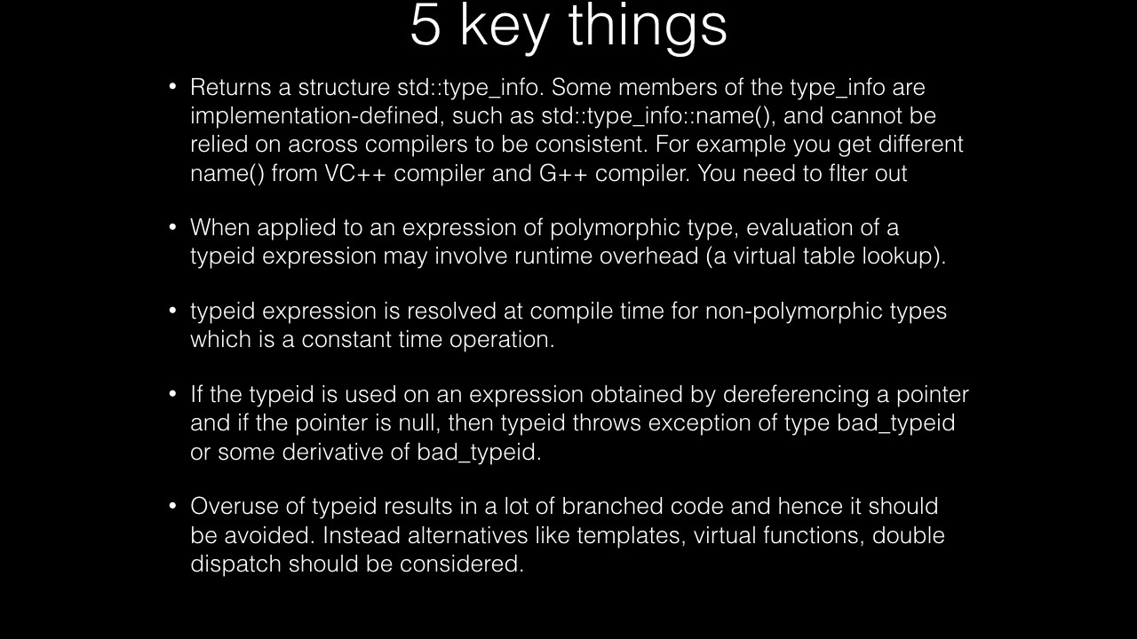 typeid in C++