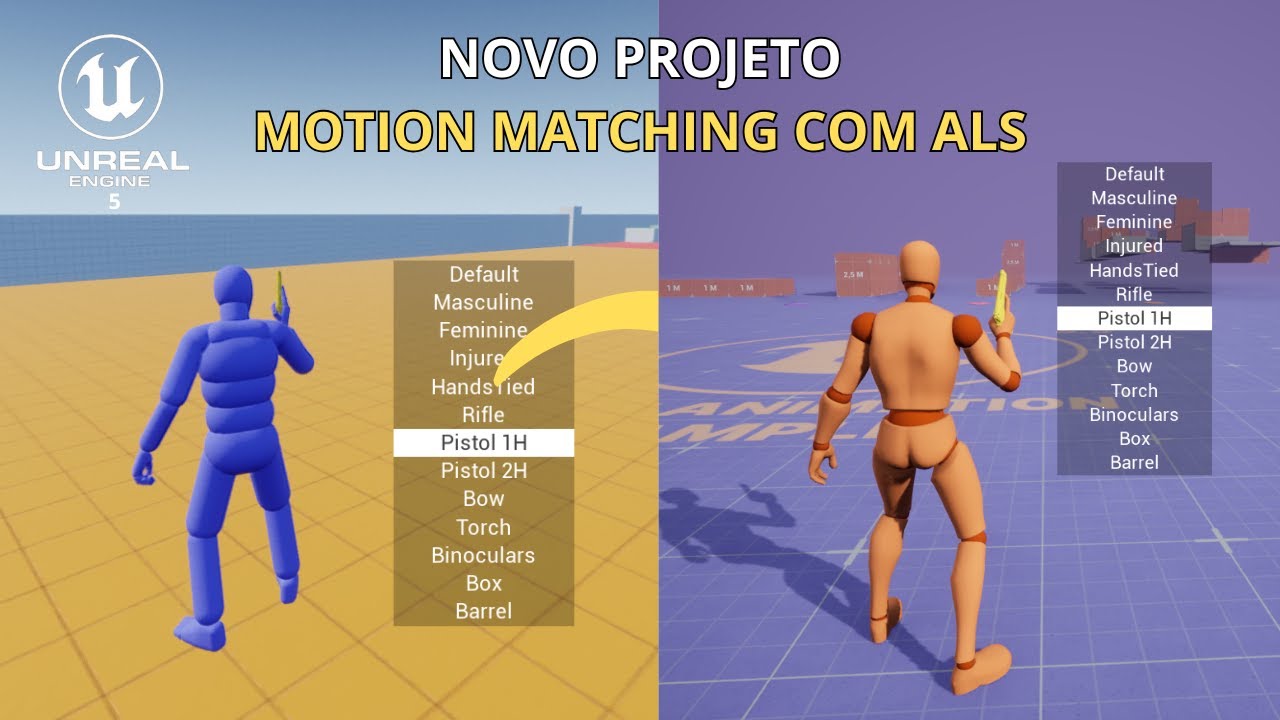 GASP ALS - Projeto Une Motion Matching com o ALS (Advanced Locomotion System) - Unreal Engine 5