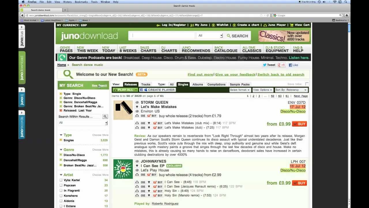 NEW Juno Download Search