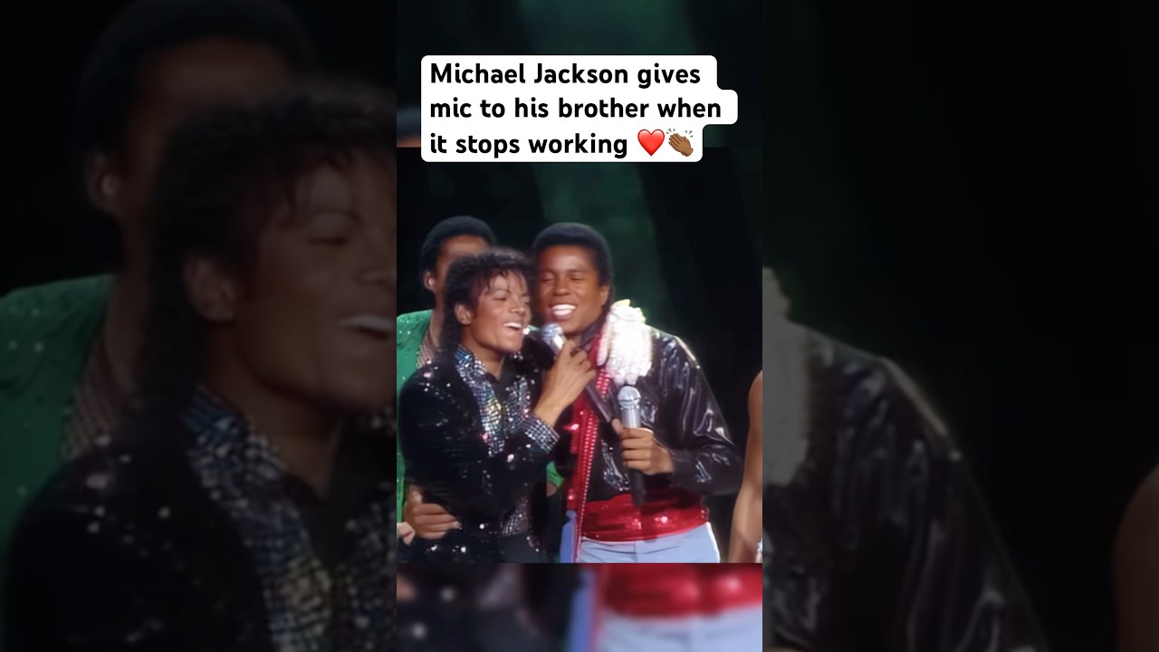 Michael Gave His Mic To Jermaine 🙌🏾 #shorts #michaeljackson