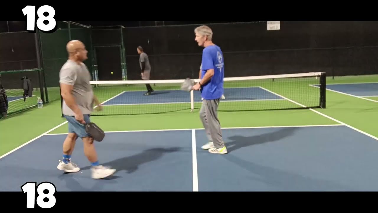 Pickleball Men's Doubles New Year's Social / Rec Play. Richard & Carlos vs Omar & KC