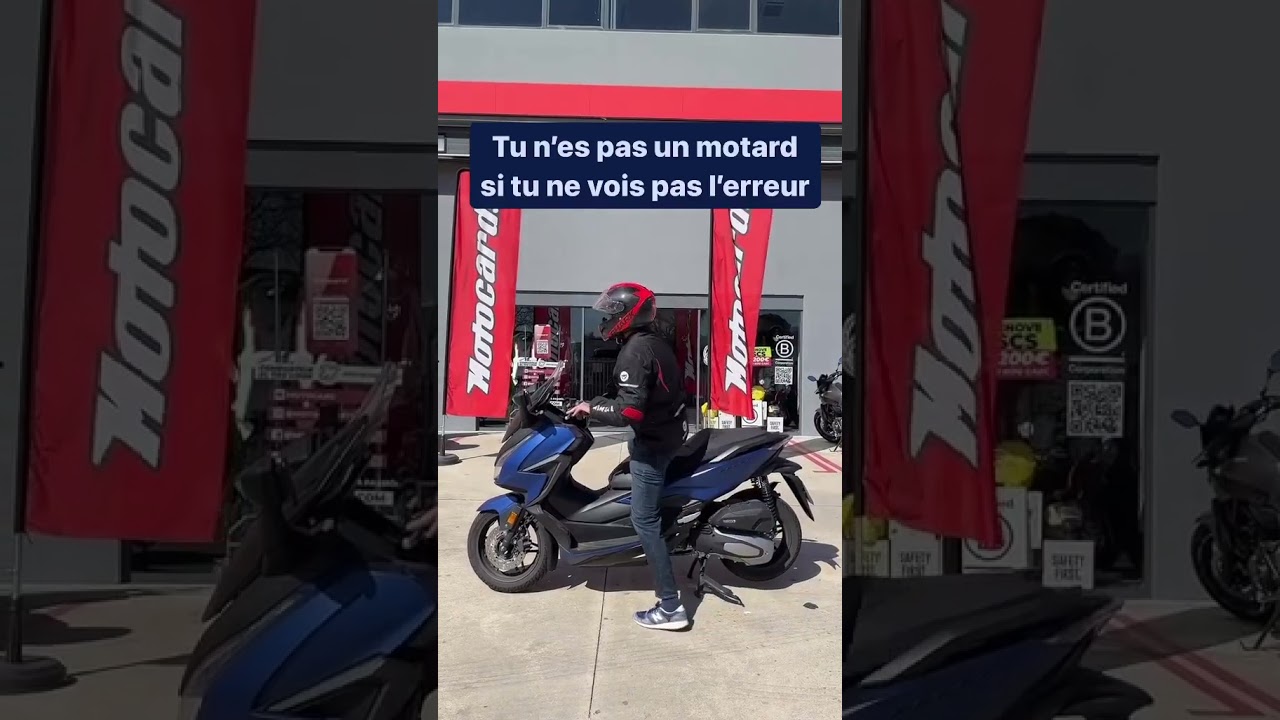 Tu n'es pas un motard si tu ne vois pas l'erreur