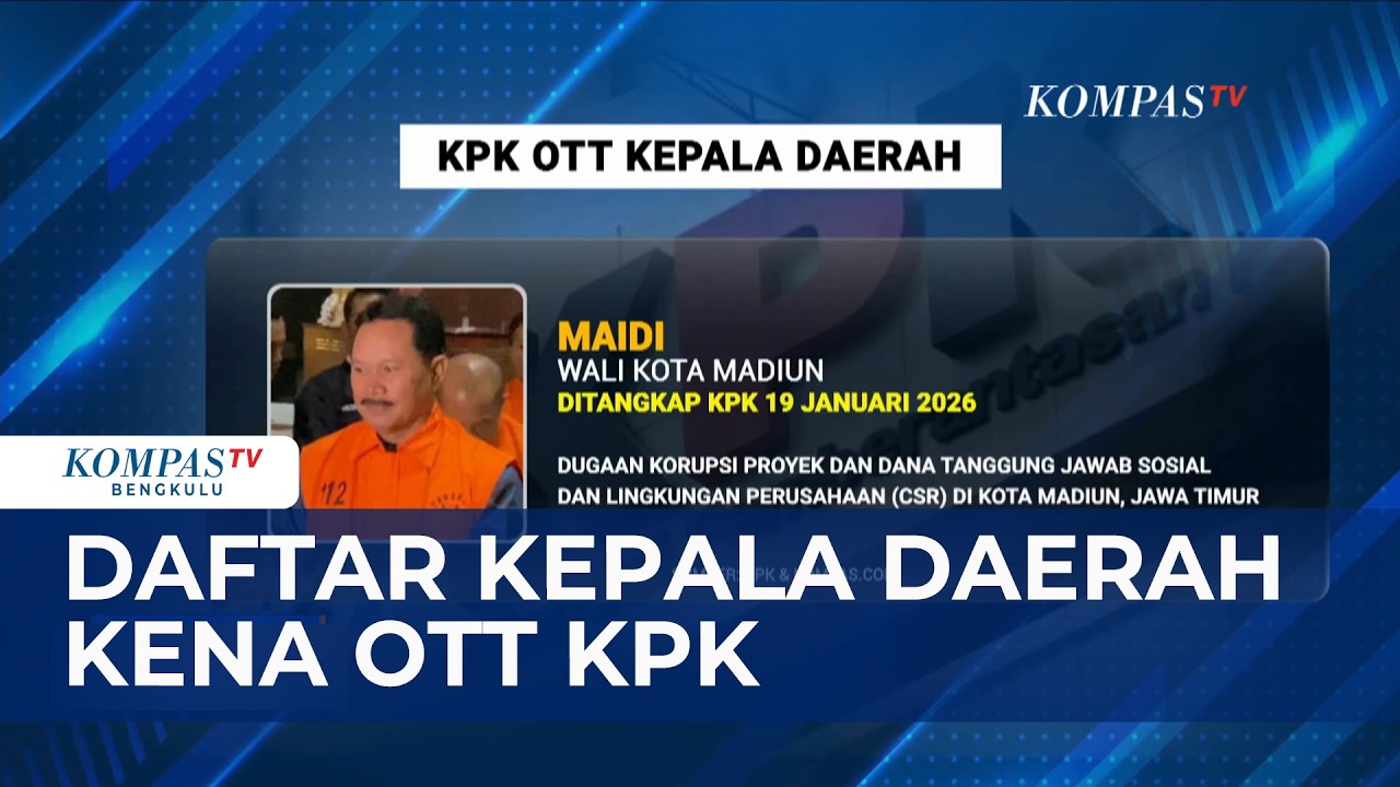 Daftar Kepala Daerah Kena OTT KPK