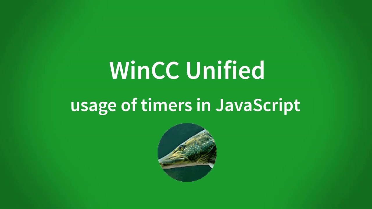 WinCC Unified V16: usage of timers in Javascript