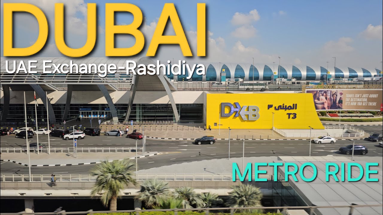 Dubai metro ride - Red Line Route 