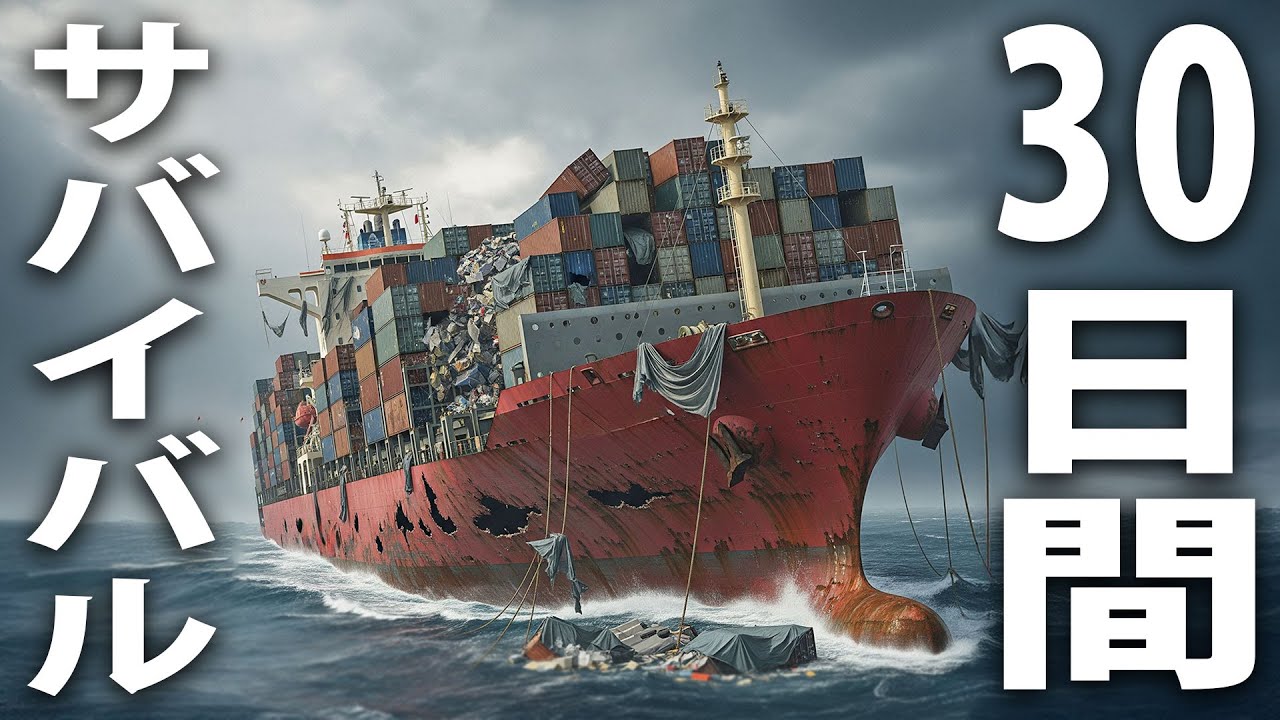 危険な生物や海賊だらけの巨大コンテナ船で30日間サバイバル生活【 30 Days on Ship 】