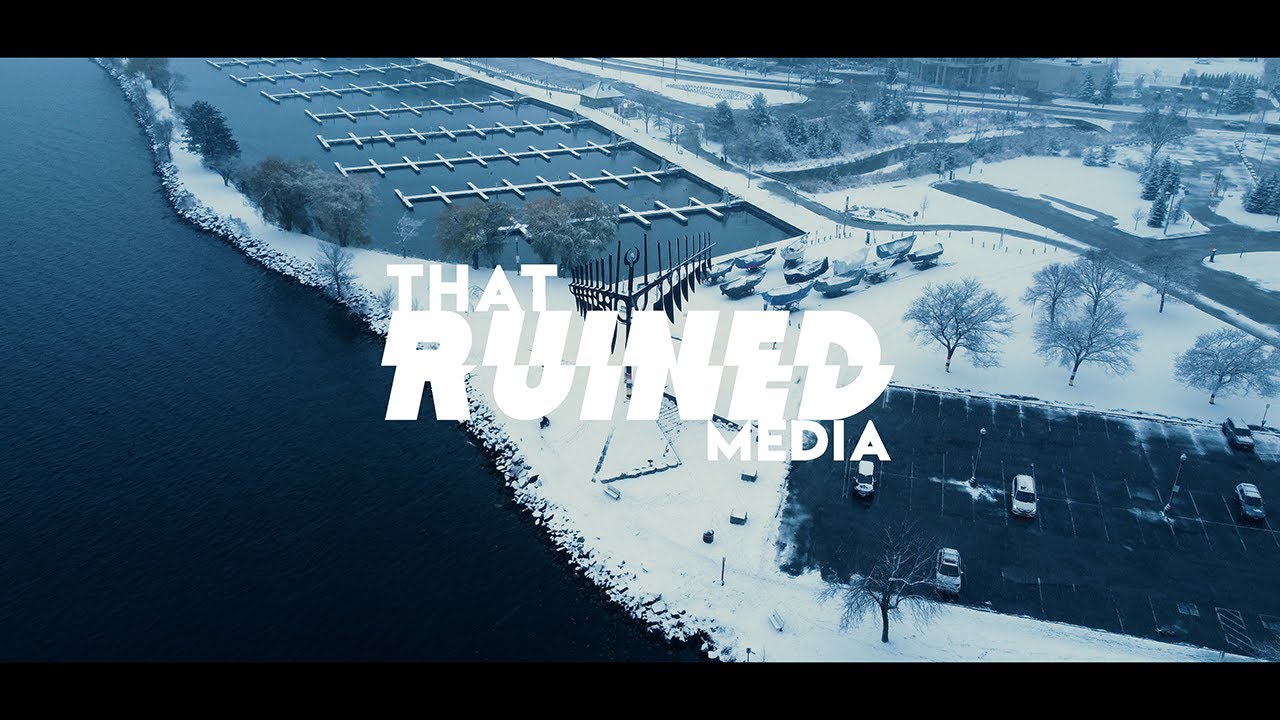 Dji Mini 2 Snow Test Cinematic Footage ( Downtown Barrie , Ontario )
