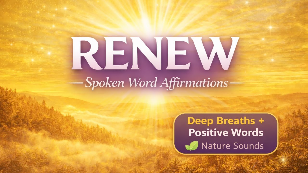 RENEW YOUR SPIRIT 🌿✨ Spoken Word Affirmations for Clarity & Calm | A Gentle Reset for the Soul 🌅✨