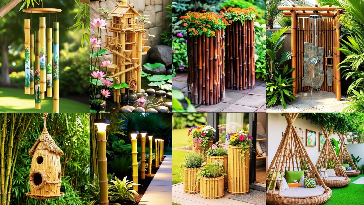 DIY Bamboo Garden Decor That Looks Expensive 