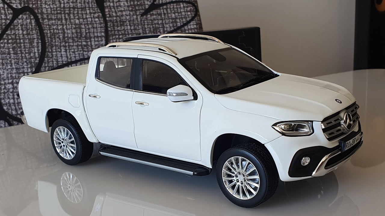 Pickup meceds benz x class norev1/18 unboxing em miniatura 