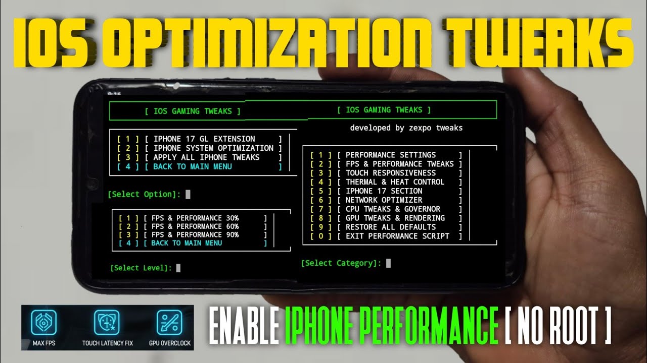 ENABLE IPHONEPERFORMANCE - Install iPhone Optimization Gaming Tweaks to Get Max FPS in Game 2026 !