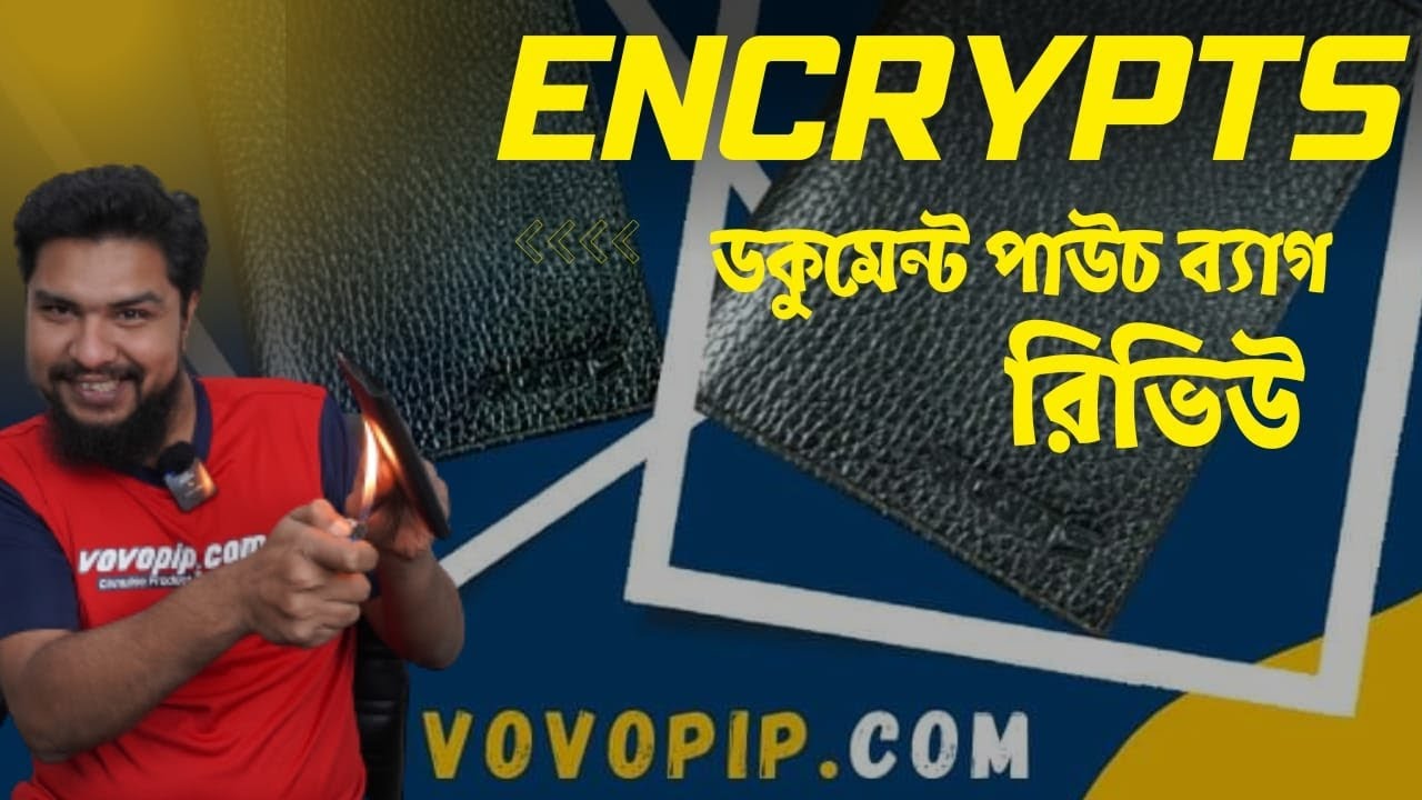 Encrypts Document Pouch Bag for motorcycle & car papers