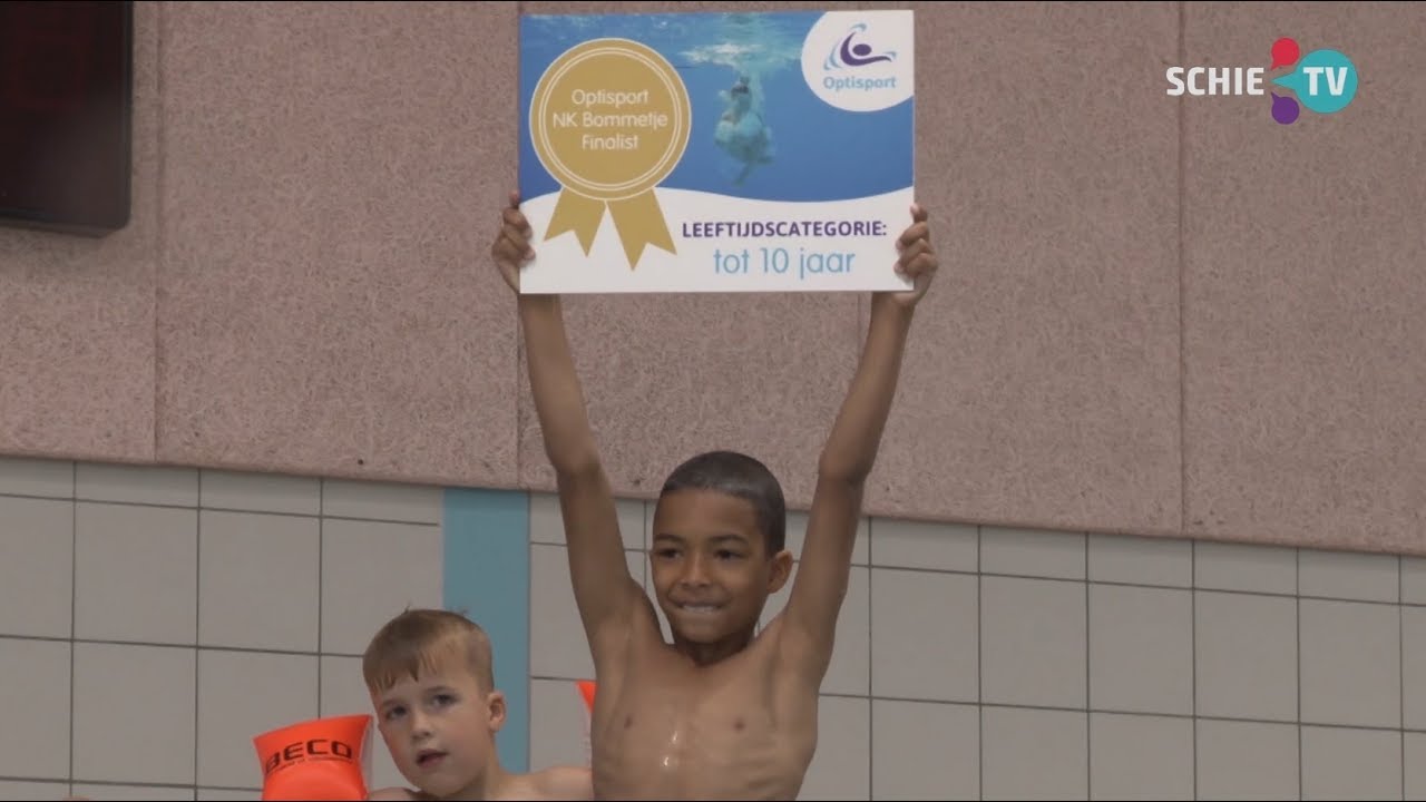 SCHIE TV: Voorrondes NK Bommetje springen in zwembad Groenoord