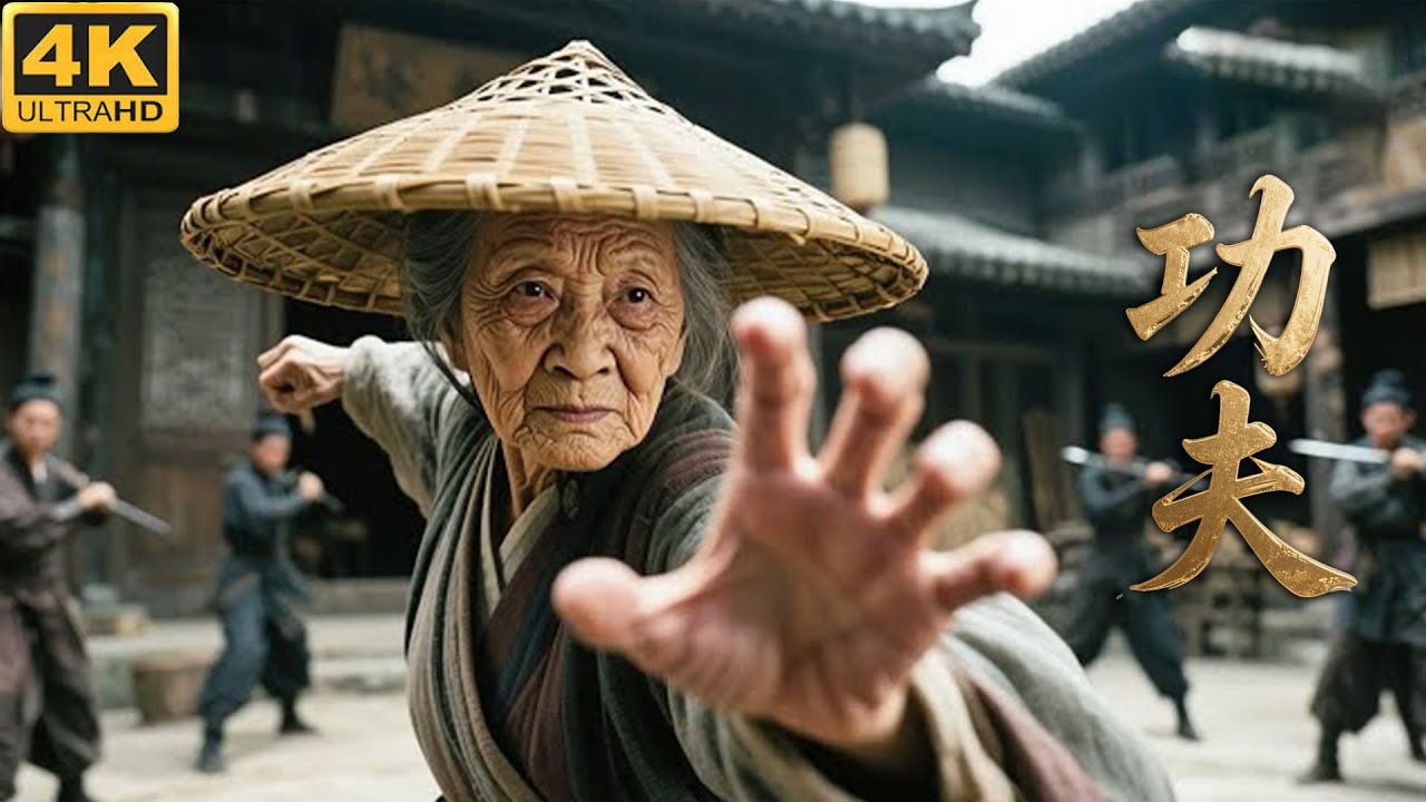 百歲老太竟是武林至尊！一掌打出，数百强盗当场崩溃！#kongfu #movie #chinesedrama #武侠片