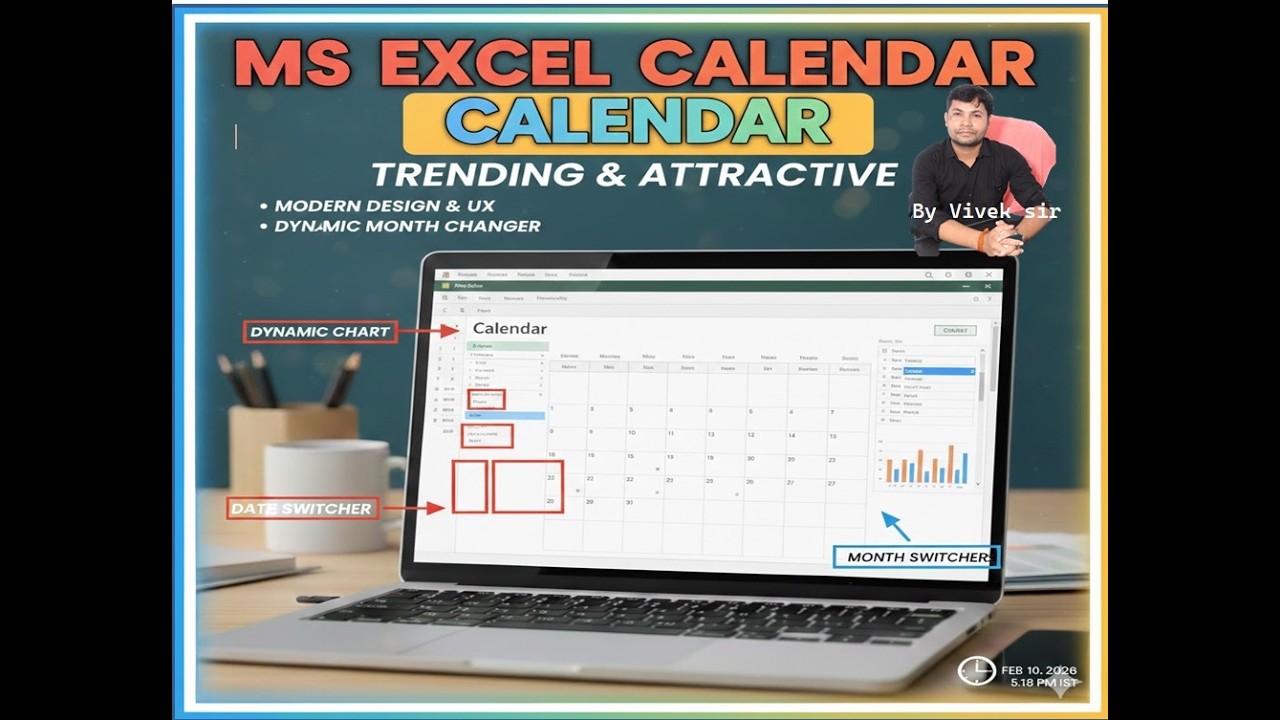 how to create calendar in MS Excel ? #ExcelTips #ProductivityHacks #CareerGrowth  #excelshorts