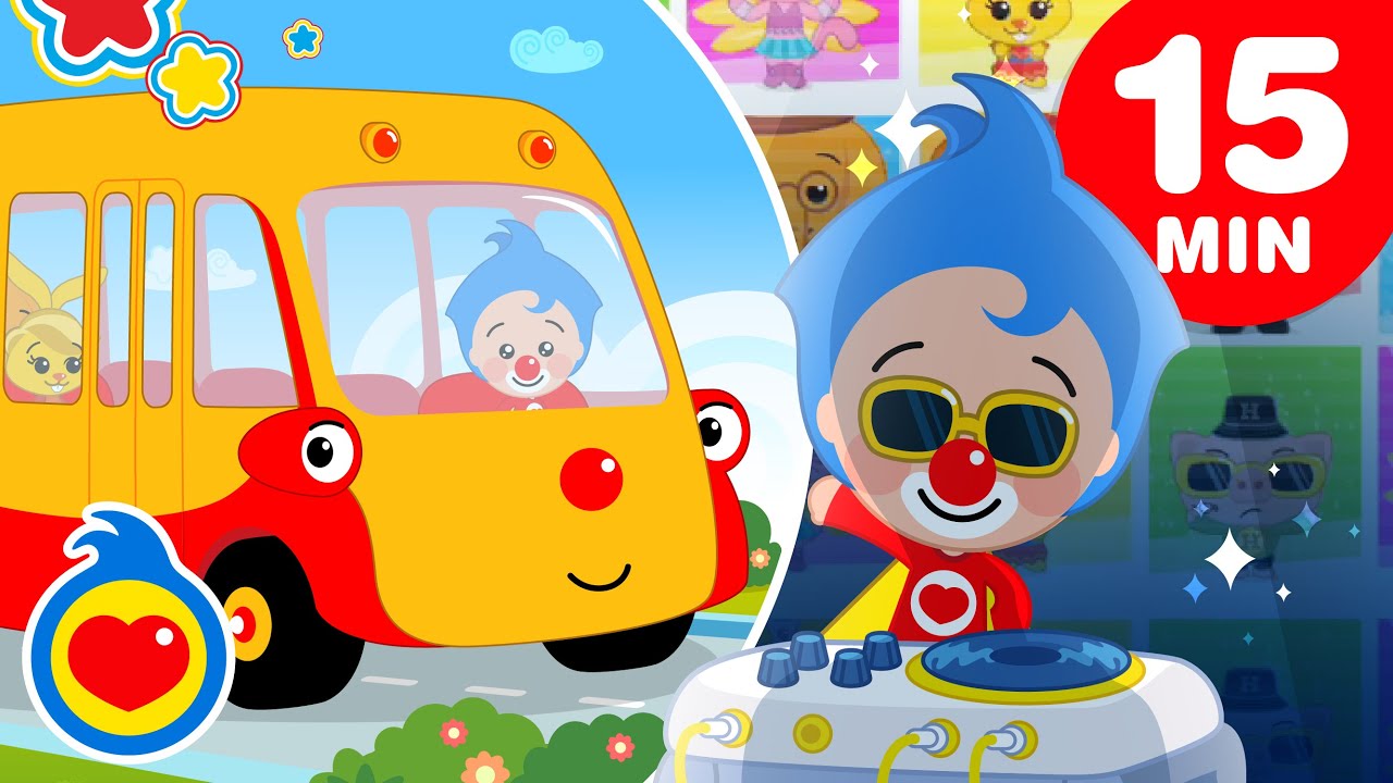 Le Ruote del Bus ♫  Canzoni per Bambini 🤍 Plim Plim - Un Eroe del Cuore (15+ Min)