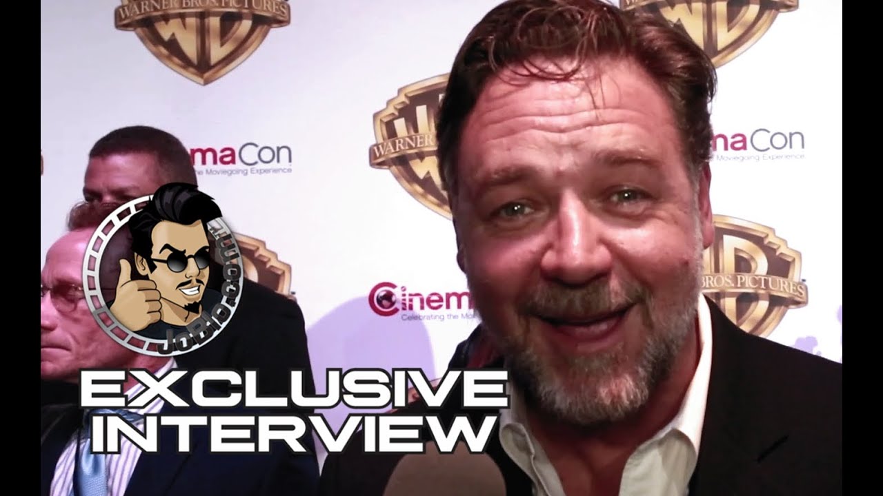 Russell Crowe Exclusive THE NICE GUYS Interview - CinemaCon 2016 (JoBlo.com)