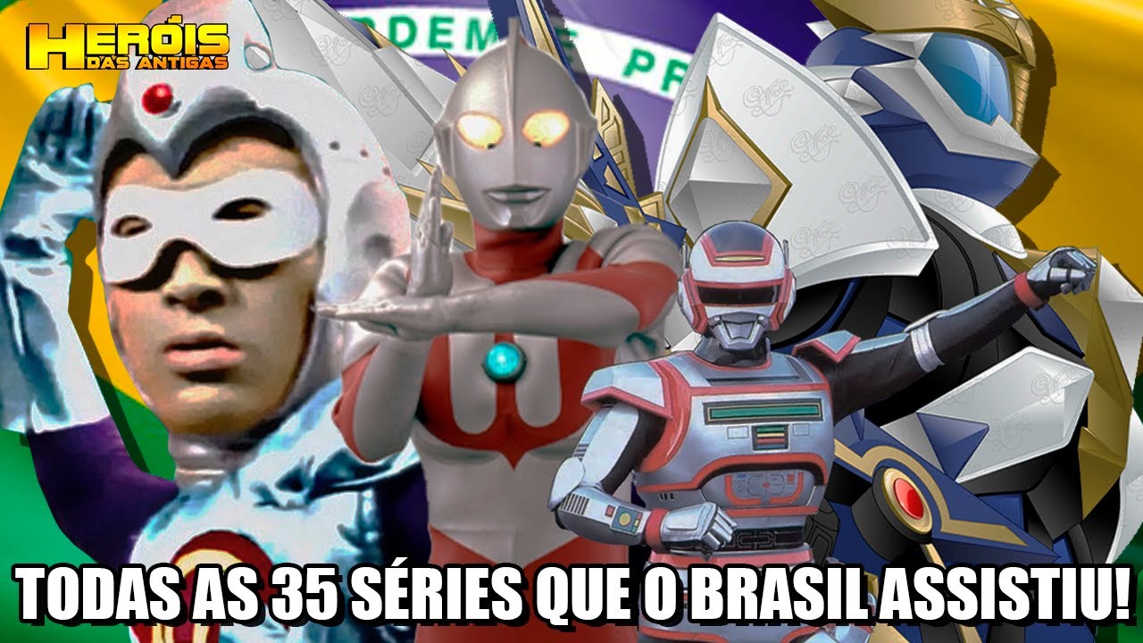 Todas SÉRIES de TOKUSATSU que foram exibidas no BRASIL!!