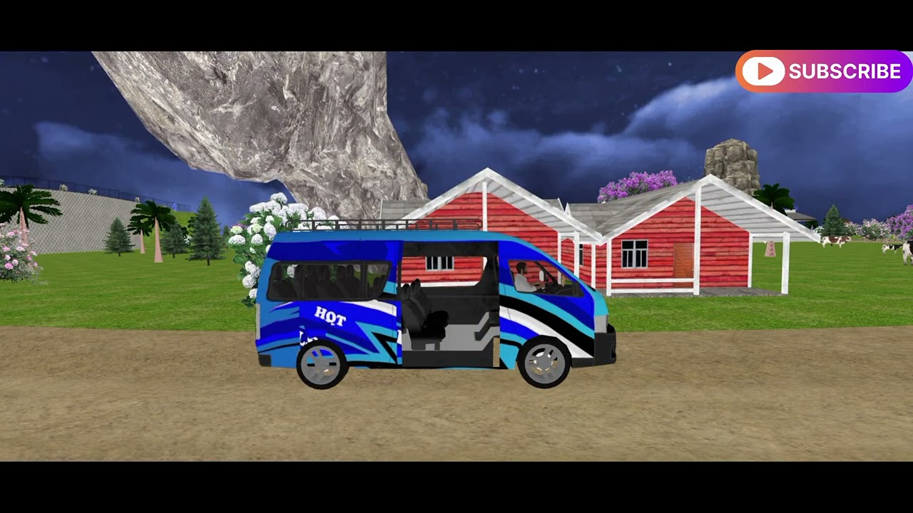 Off-Road Van Driving on Rough Roads , #van