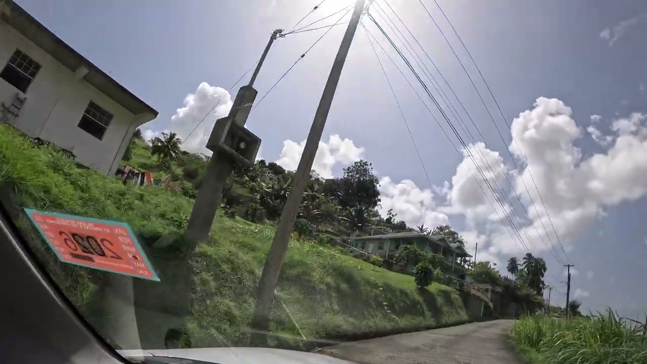 Driving Through DORSETSHIRE Hill  St Vincent and the Grenadines 