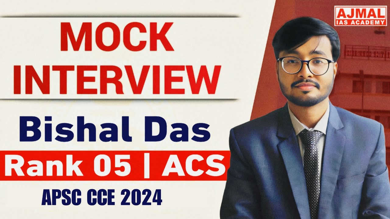 Rank 5 ACS Topper | Bishal Das Mock Interview | APSC CCE 2024 Result | Mock Interview