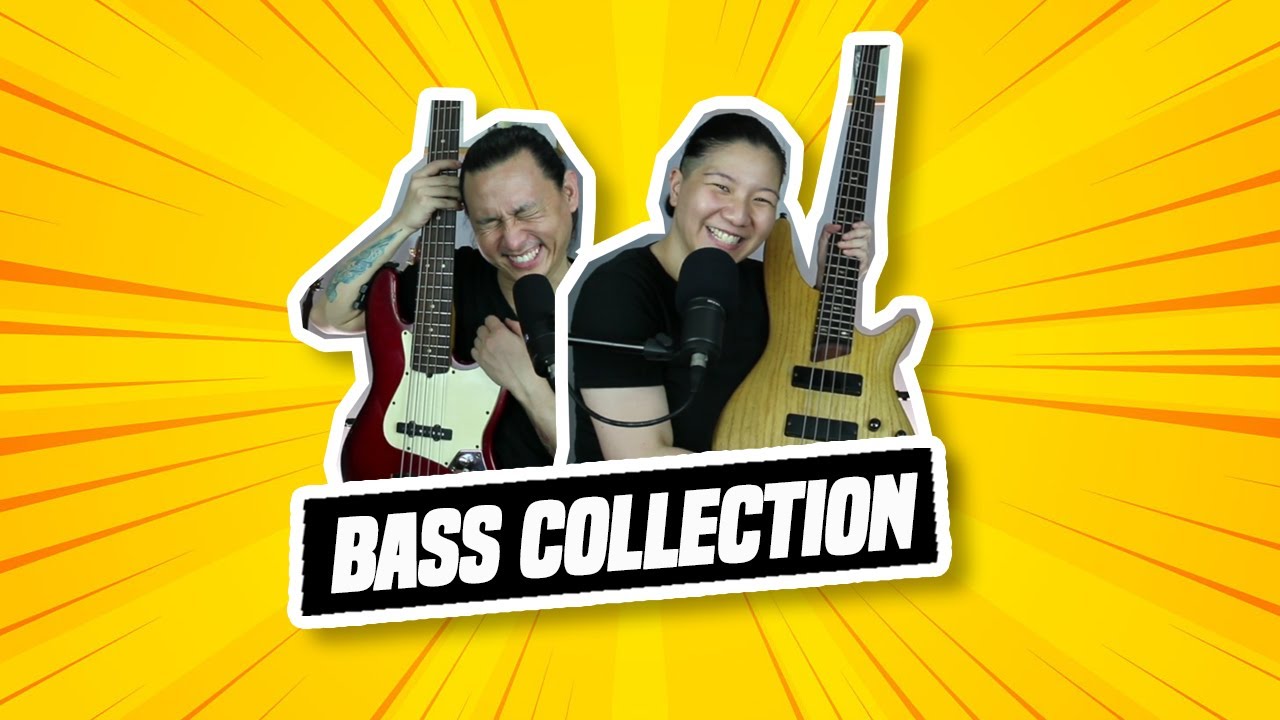 Our bass collection!!!