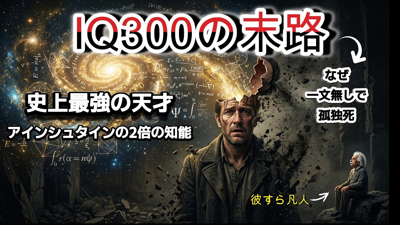 IQ300の末路アインシュタインが子供に見える「史上最強の天才」が、なぜ一文無しで孤独死したのか？