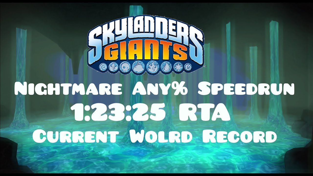 (Former WR) Skylanders Giants Speedrun | Any% Nightmare - 1:23:25 RTA | JensJ56