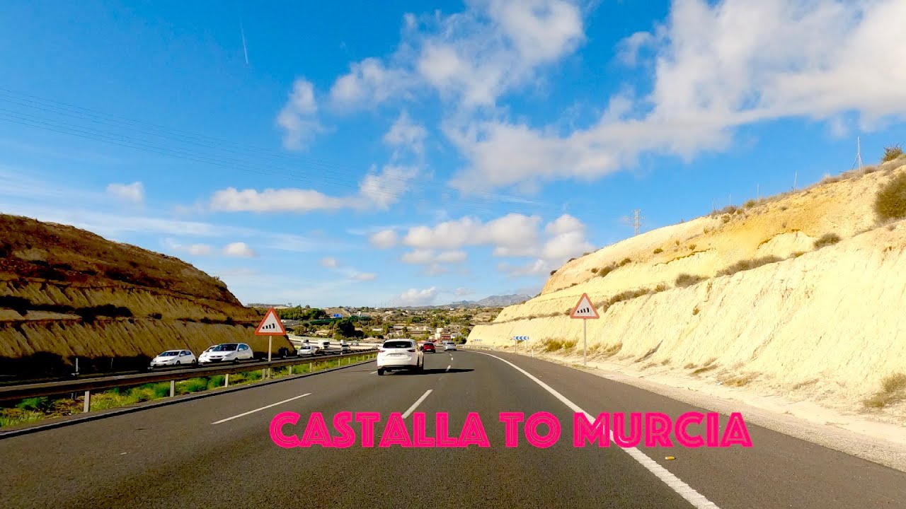 Driving From Castalla to Murcia | Scenic Road Trip in 4K