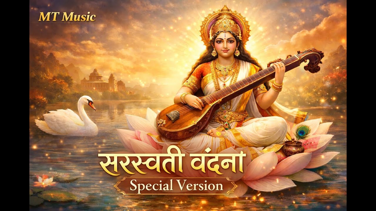 MT Music | सरस्वती वंदना – Special Version | Maa Saraswati Bhajans | Pure & Peaceful Bhakti Sangeet