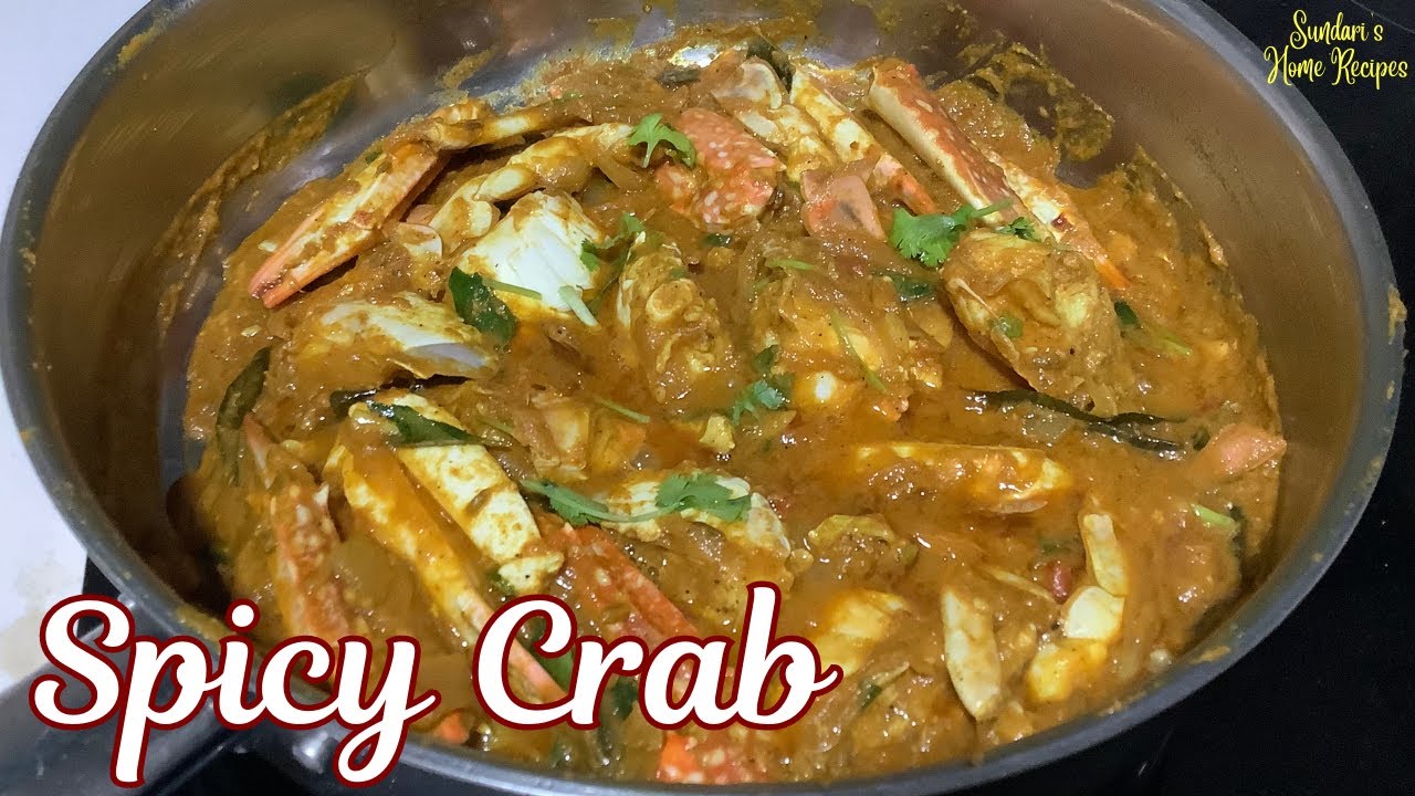 Blue Flower Crab Masala | Spicy Crab Masala | Nandu Curry | Seafood Recipe |