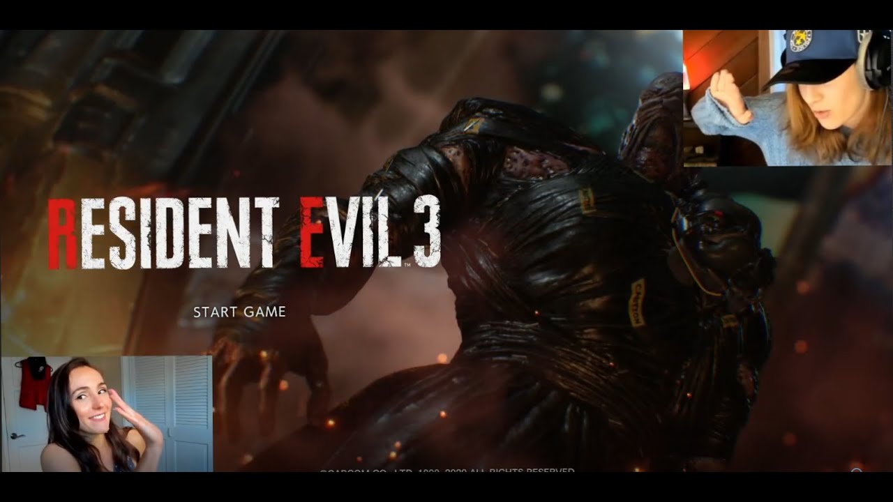 Claire Redfield actress Stephanie Panisello play's Resident Evil 3 with Jill actress Nicole Tompkins