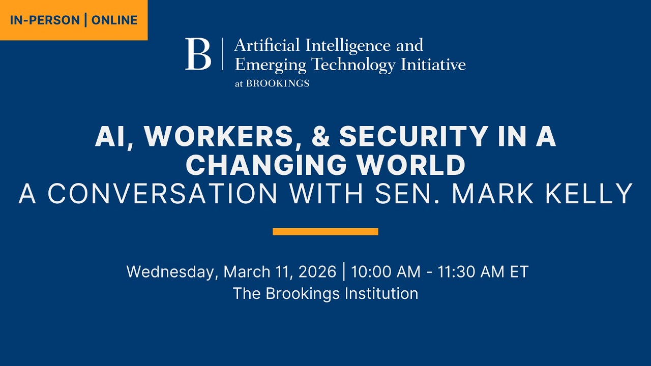 AI, workers, and national security in a changing world: A conversation with Sen. Mark Kelly
