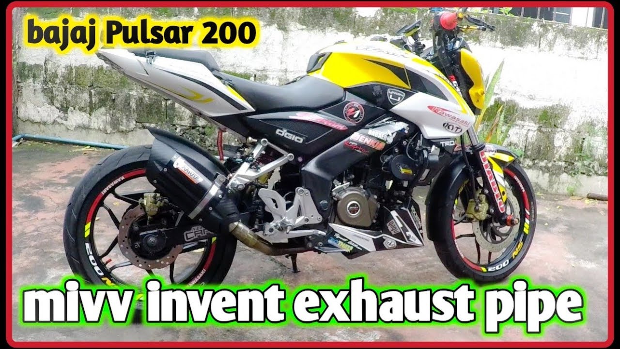 MIVV EXHAUST PIPE FOR BAJAJ PULSAR (NS200) KAWASAKI