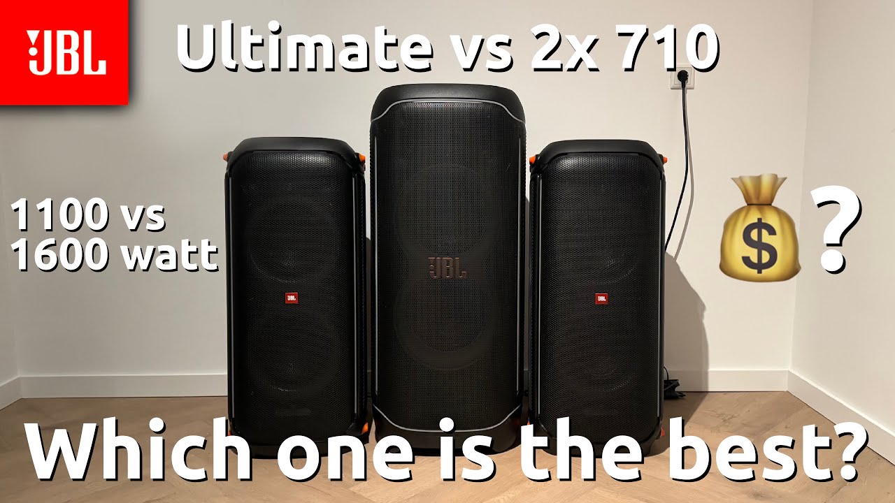 JBL Partybox Ultimate vs 2x 710 - Sound Comparison