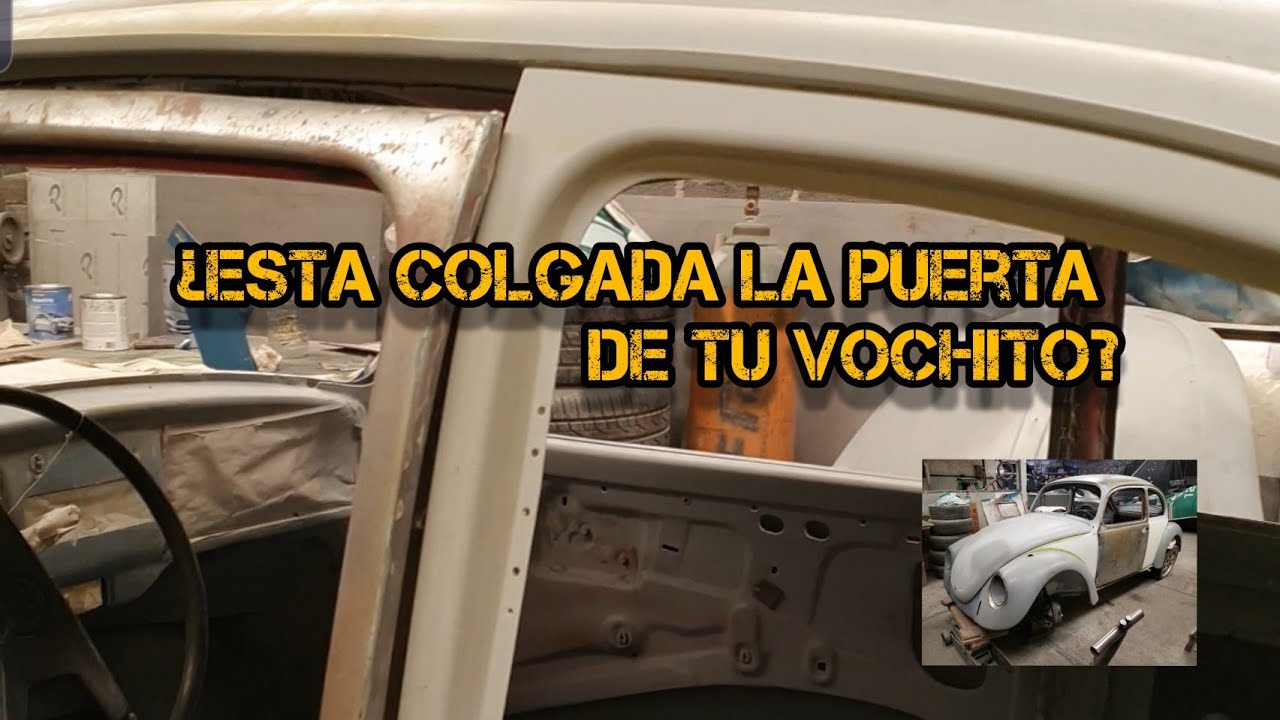 Como enderezar el marco de la puerta de tu vochito.  VIDEO COMPLETO.