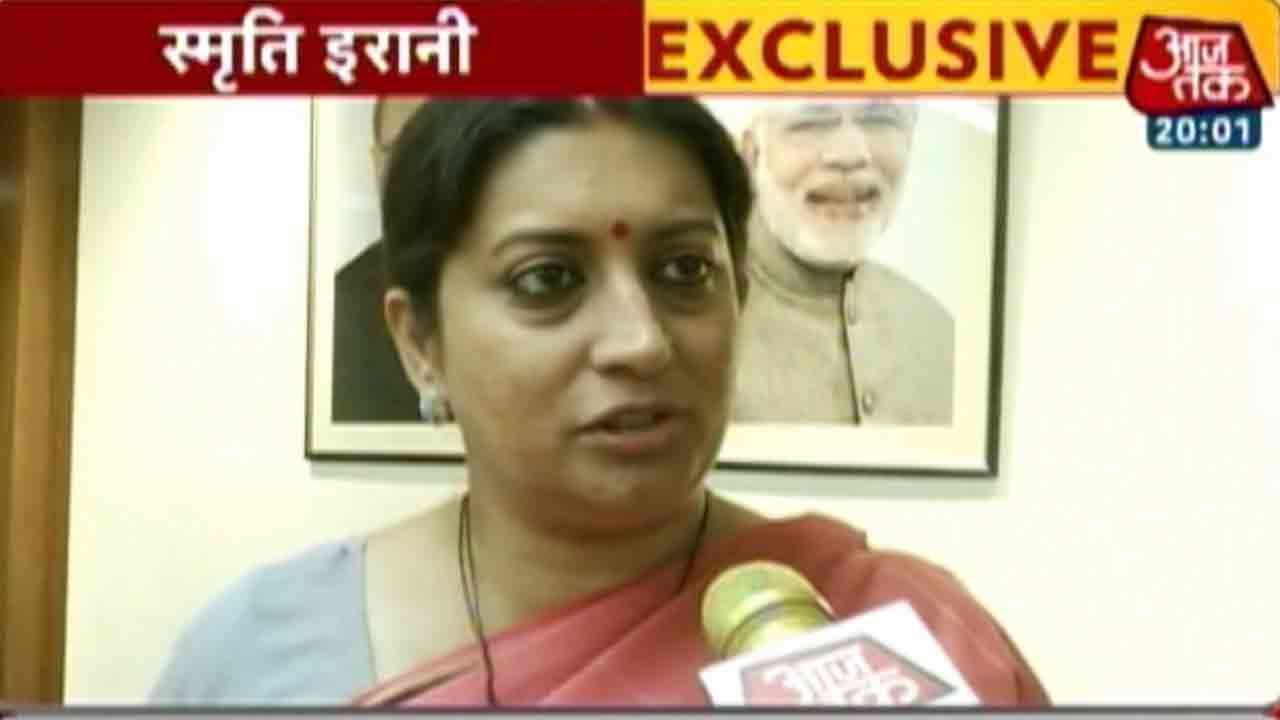 Smriti Irani Exclusive