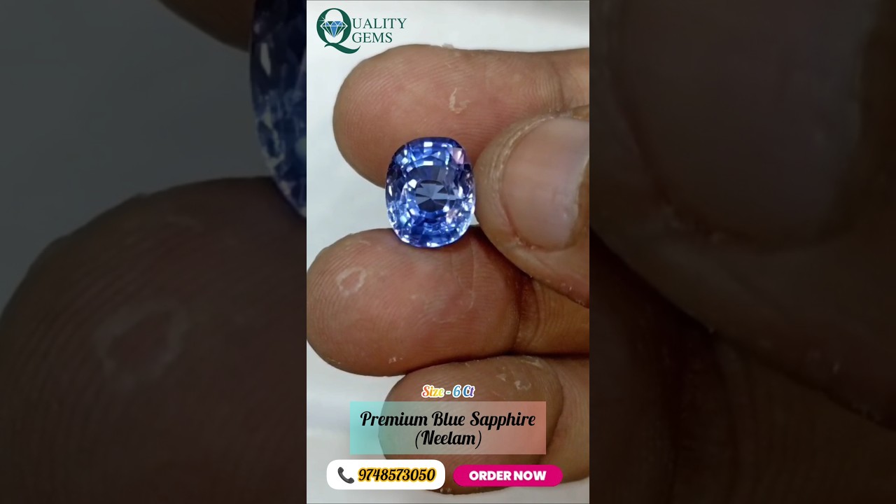 Premium Blue Sapphire | Neelam | Quality Gems 💎 | 