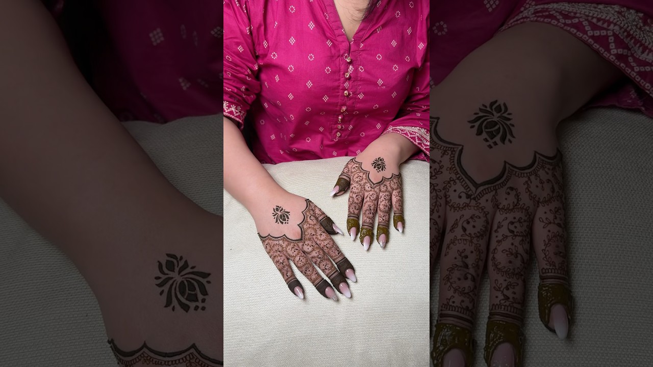 Beautiful party mehndi design #henna #mehndi #mehendi #hennadesign #viral