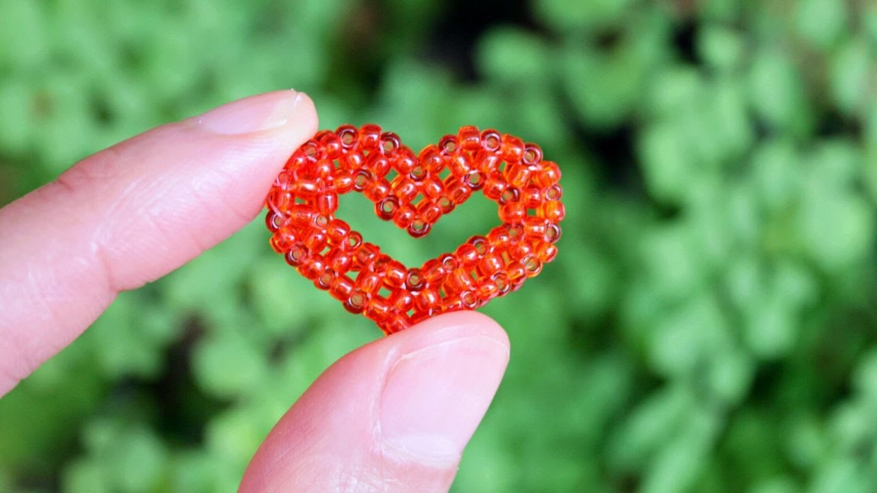 Corazón con Mostacillas ❤️❤️ Tutorial paso a paso | Accesorios aesthetic
