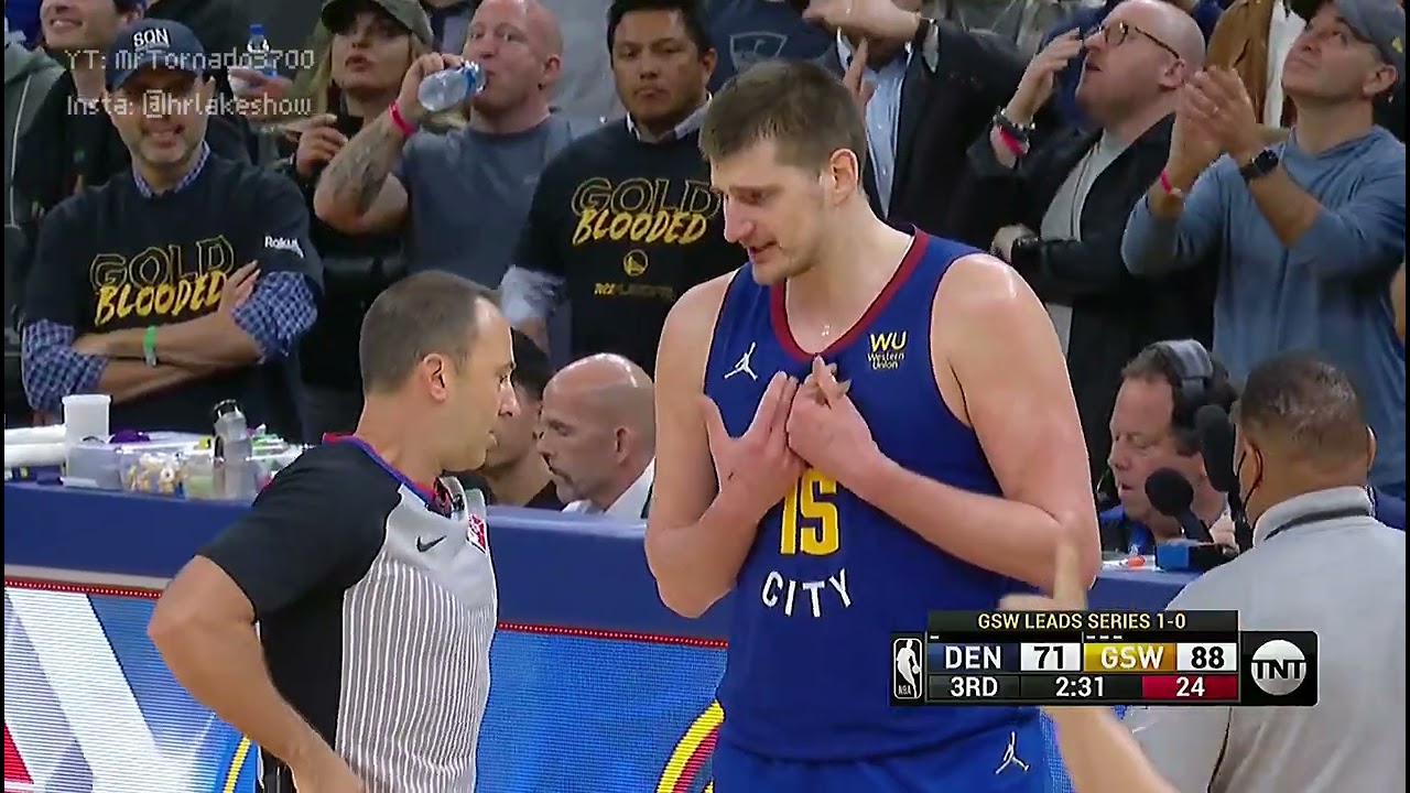 Jokic loses his cool and screams at refs. Gets a technical foul