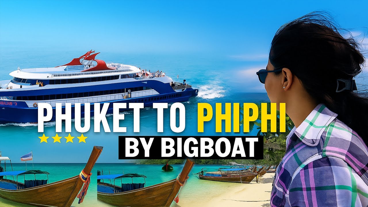 Phuket to Phi Phi Island by Big Boat | Rassada Pier To Ton Sai Pier Ferry Ride Experience!